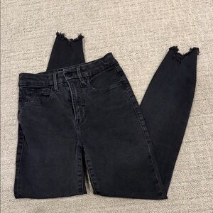 Good American Blacm Waist Crop Jeans
